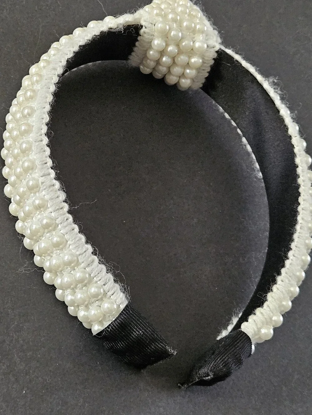 White Pearl Embellished Headband